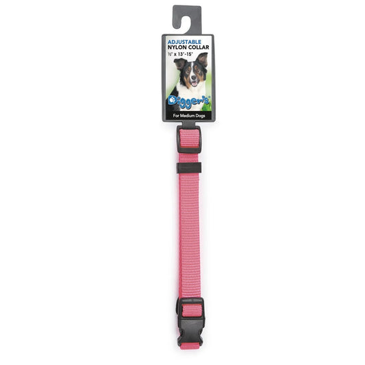 DGR 5/8in Nylon Collar 16in Neon Pink