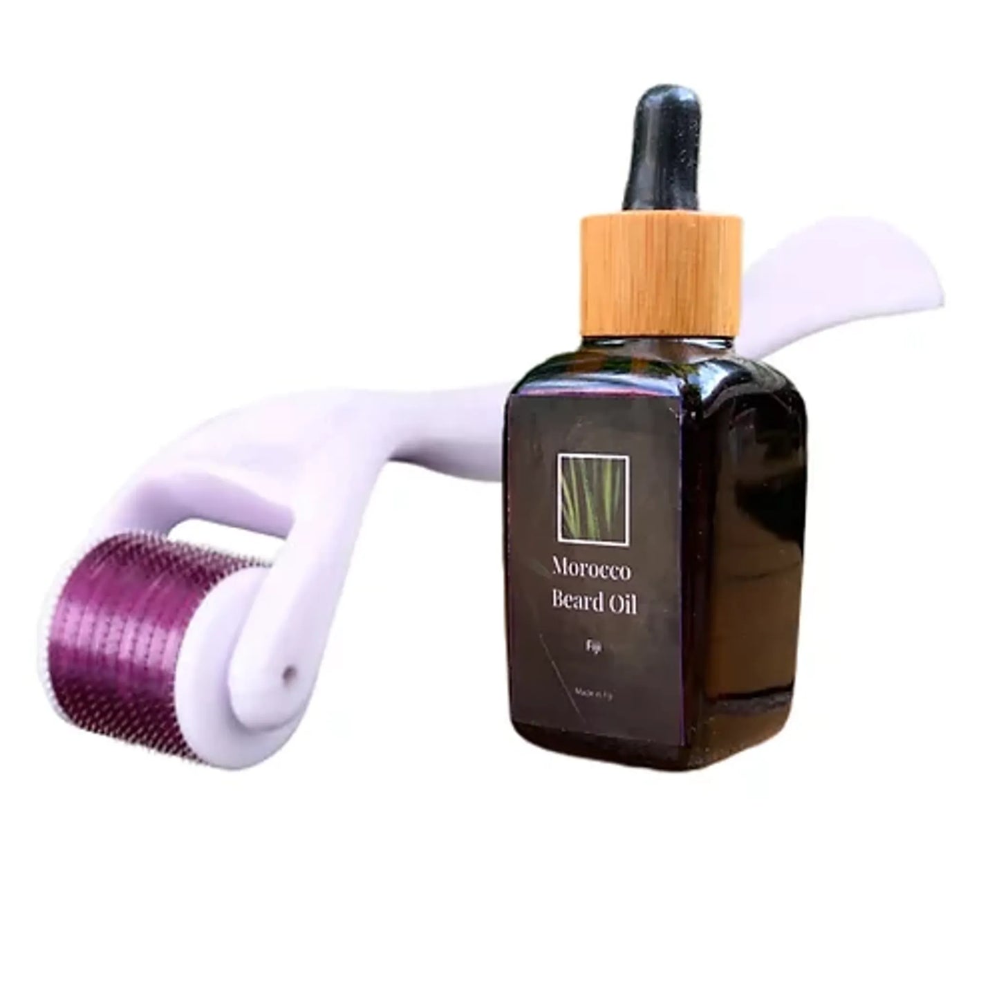 Titanium Steel Derma Roller + Beard Oils