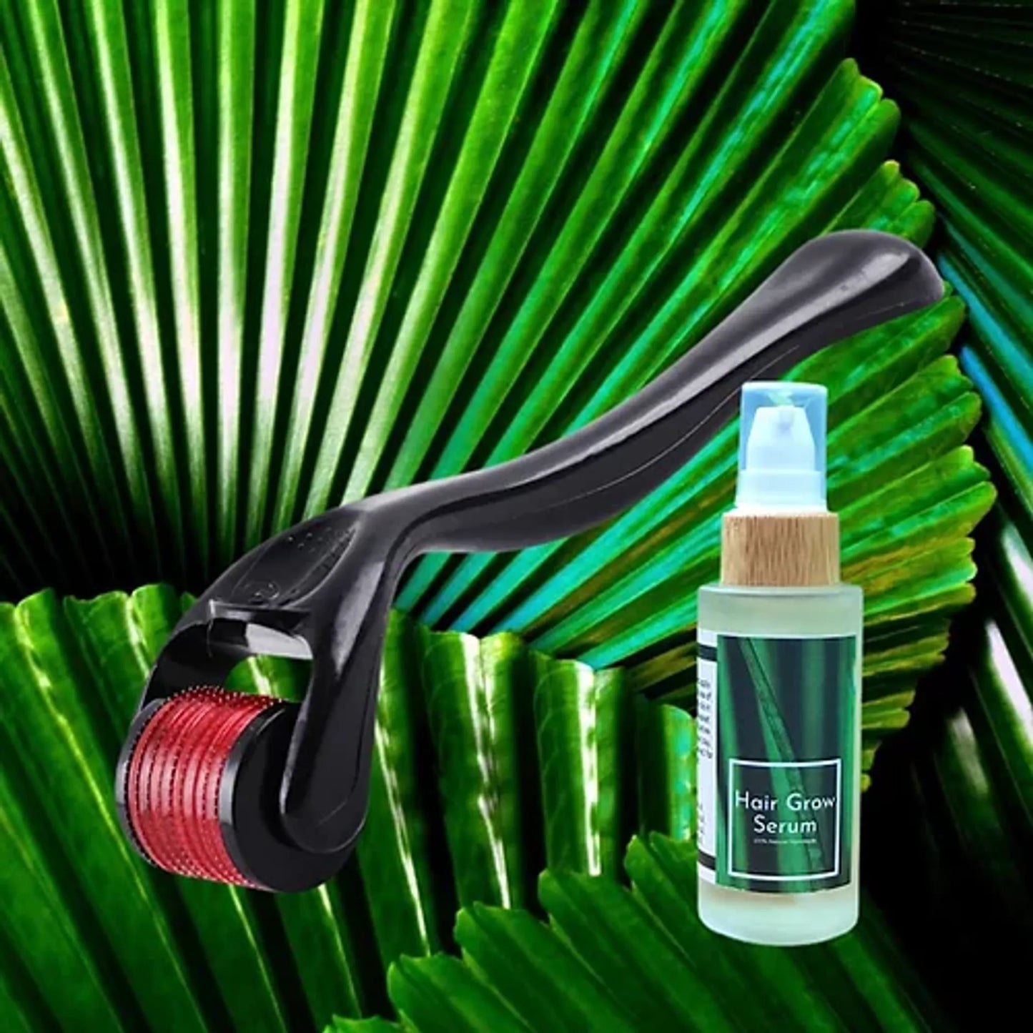 Titanium Steel Derma Roller + Beard Oils