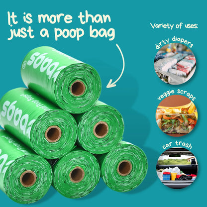 USDA Biobased Peanuts Unscented Leash Rolls