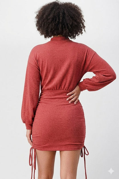 Mock Neck Sweater Dress