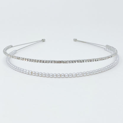 Pearls And Diamond Duo Headband