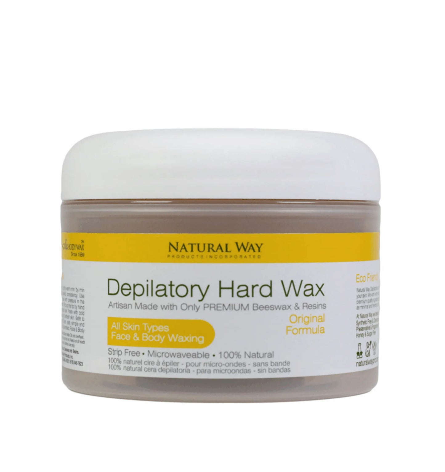 Natural Way Hard Wax: Face & Body Waxing Microwaveable