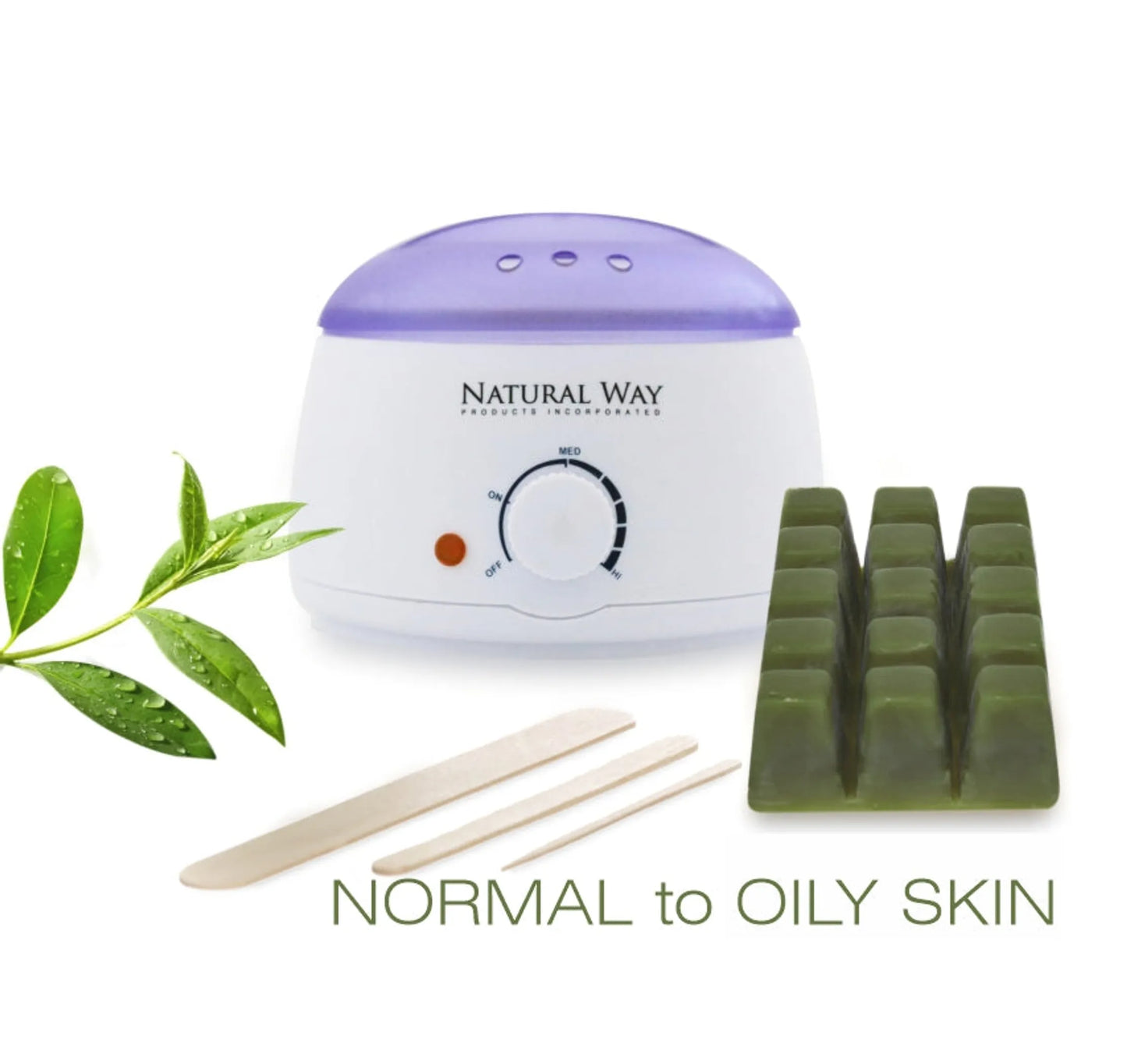 Natural Way Hard Wax: Face & Body Waxing |Hard Wax Warmer Kit