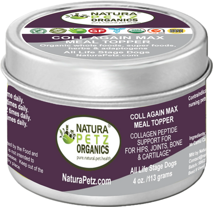 Coll Again Max Collagen Peptide Support Meal Topper* Hips, Joint, Bone & Cartilage Support* Dogs & Cats*