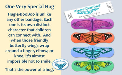 Hug-a-BooBoo "Butterfly Hugs" Premium Bandages 44ct Box