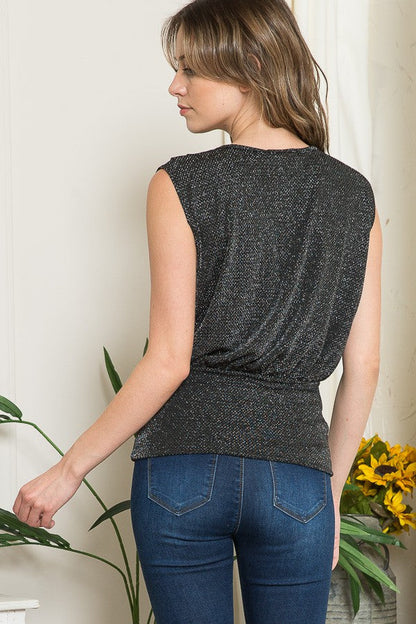 Lurex Wrap Top