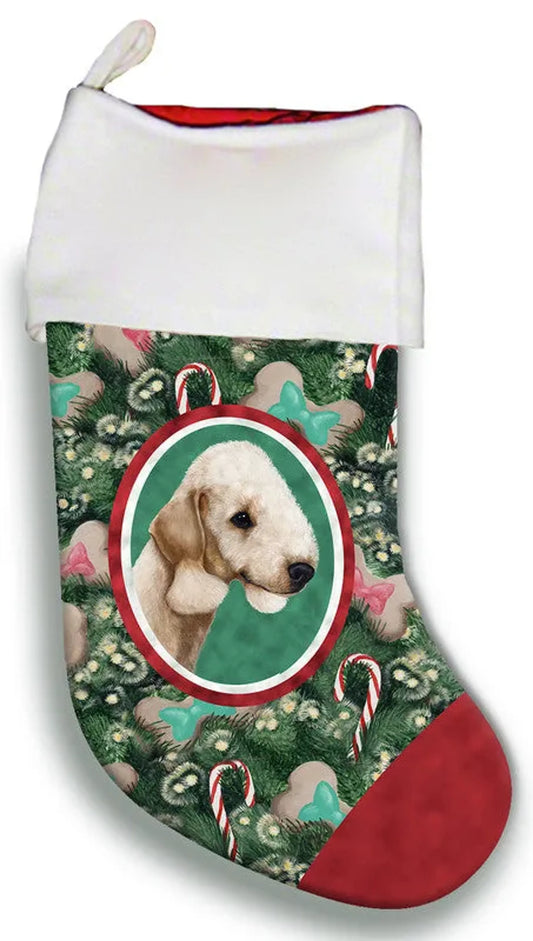 Bedlington Terrier Sandy - Best of Breed Christmas Stocking