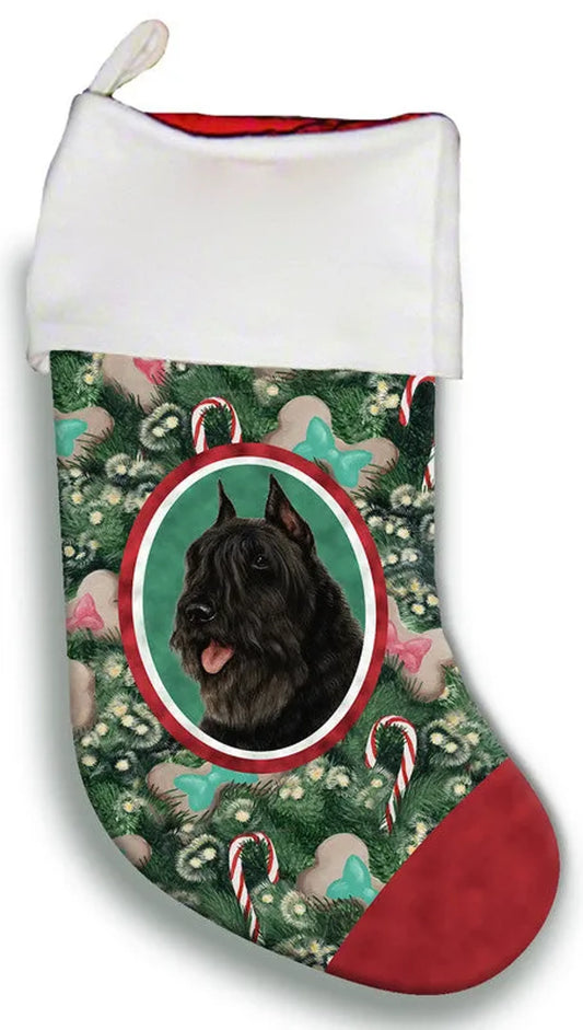 Bouvier Black - Best of Breed Christmas Stocking