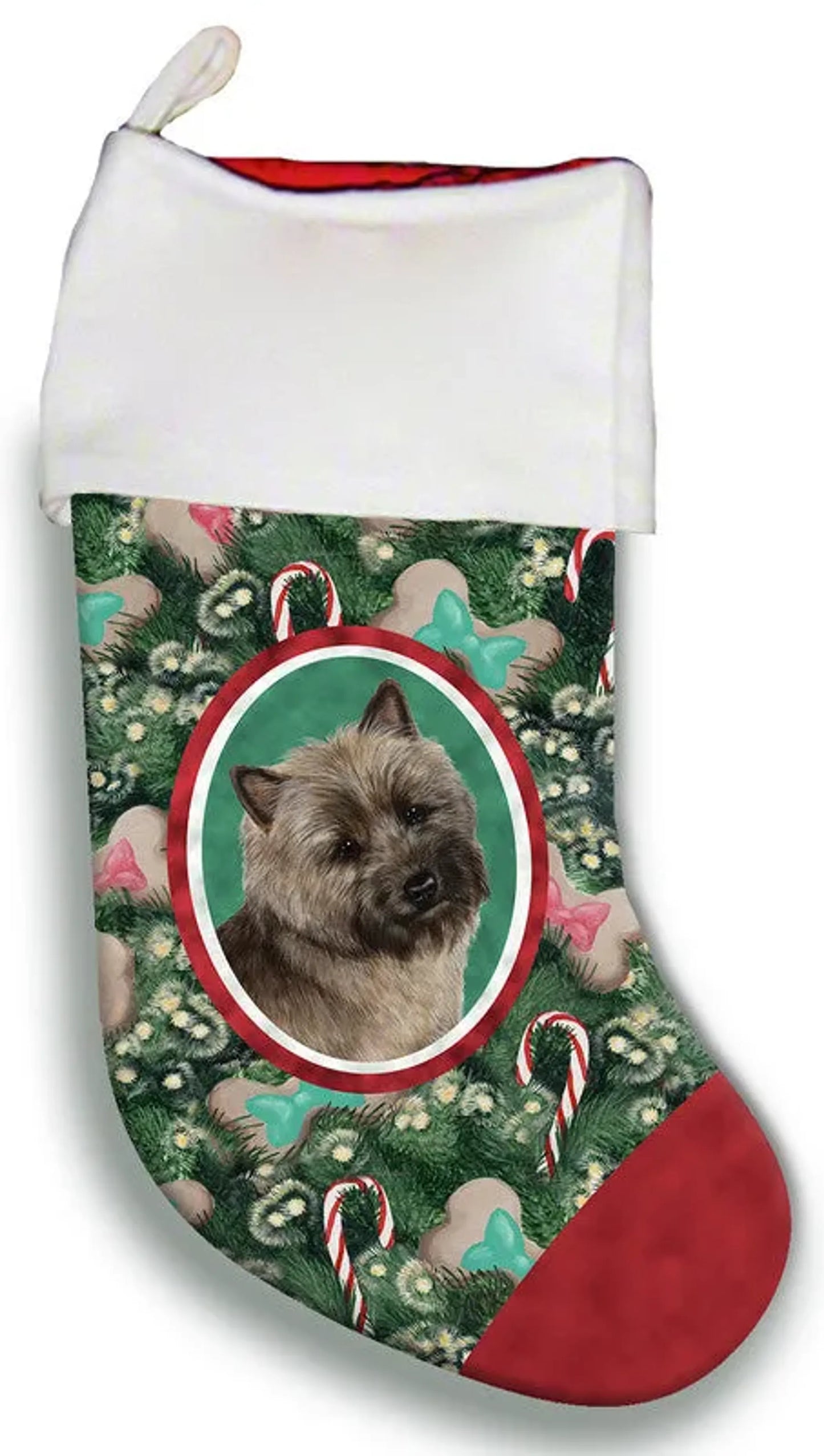 Cairn Terrier Brindle - Best of Breed Christmas Stocking