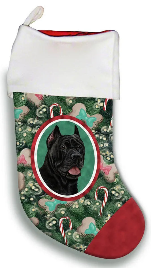 Cane Corso Black - Best of Breed Christmas Stocking
