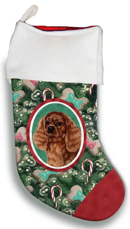 Cavalier King Charles Ruby- Best of Breed Christmas Stocking