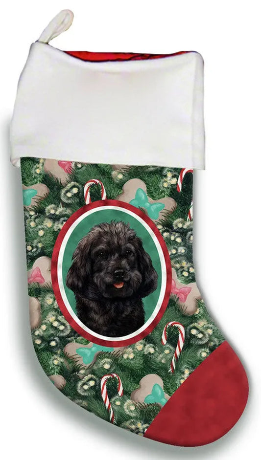 Cockapoo Black - Best of Breed Christmas Stocking