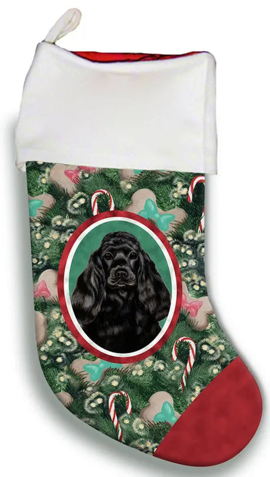 Cocker Spaniel Black - Best of Breed Christmas Stocking