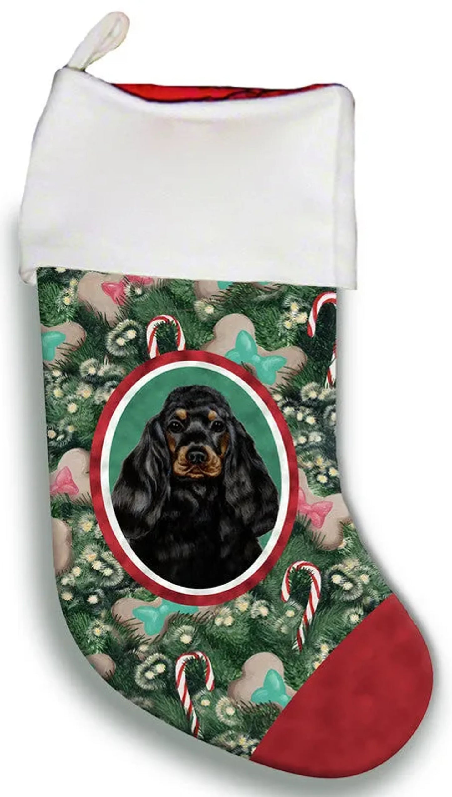 Cocker Spaniel Black/Tan - Best of Breed Christmas Stocking