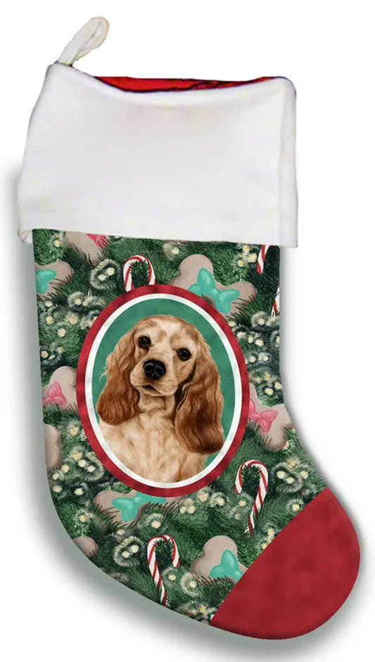 Cocker Spaniel Buff - Best of Breed Christmas Stocking