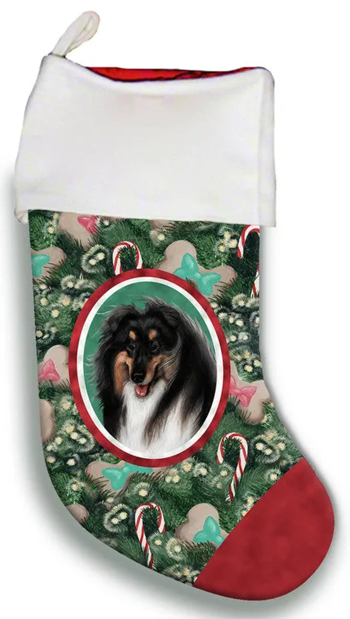 Collie Tri - Best of Breed Christmas Stocking