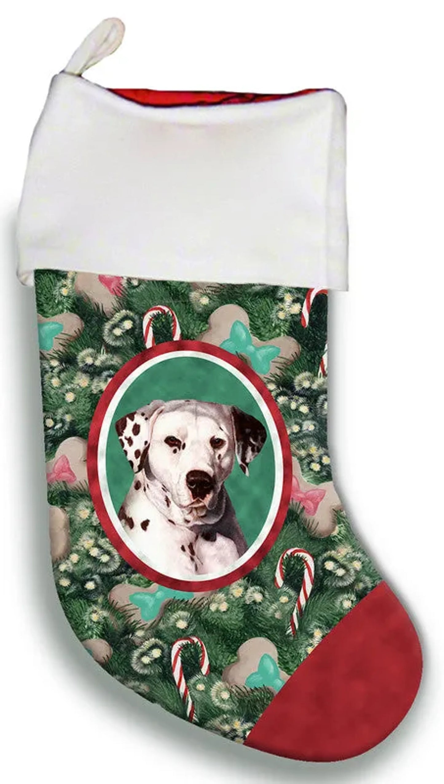 Dalmatian Liver and White - Best of Breed Christmas Stocking