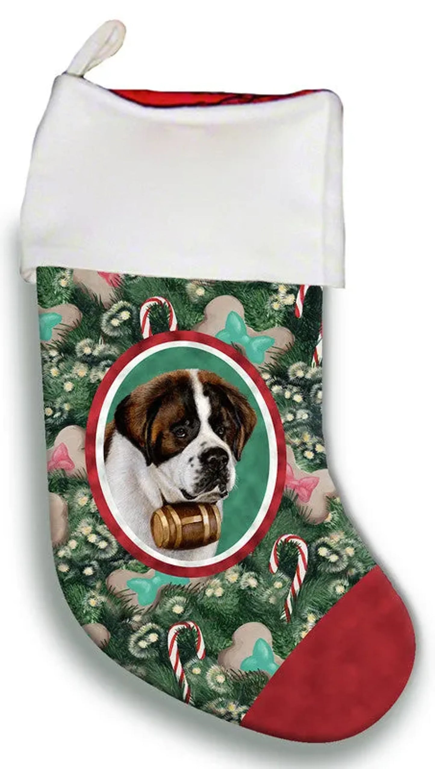 Saint Bernard- Best of Breed Christmas Stocking