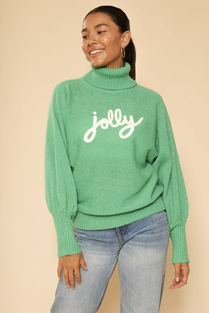 Turtleneck holiday sweater
