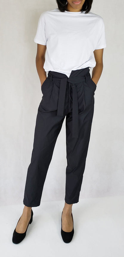 Black T shirt kimono sleeve