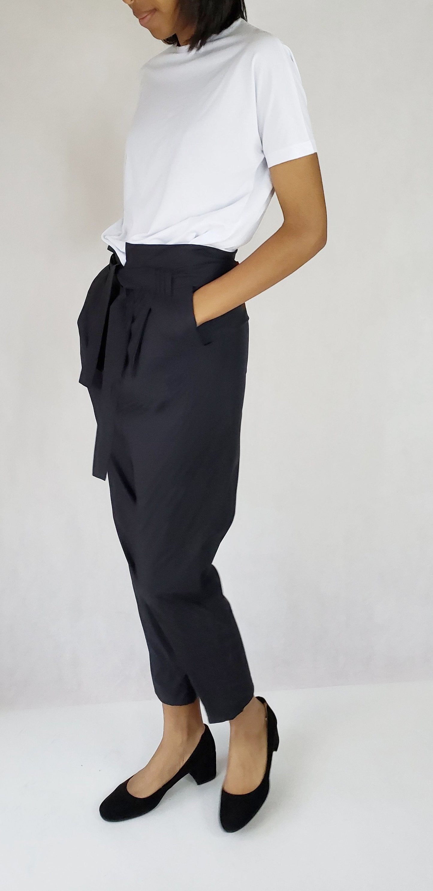 White t shirt kimono sleeve