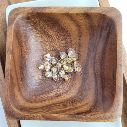 Brass Earring Backs (20 pcs)