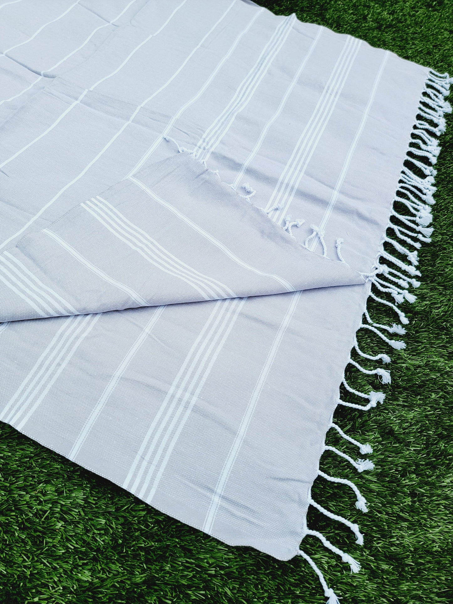 Easy carry Quick Dry Towel, Authentic Turkish Towel - Gray