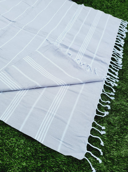 Easy carry Quick Dry Towel, Authentic Turkish Towel - Gray