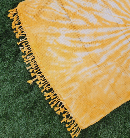 Bath Towel, Waffle Towel, Turkish Beach Towel, Handmade Tie dye