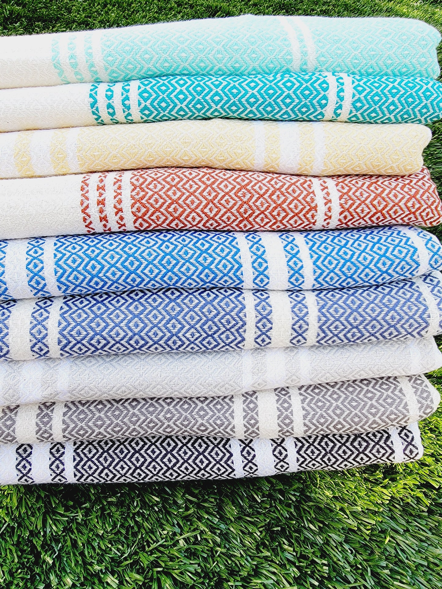 Turkish Towel - Easy Carry Quick Dry Throw - Mint