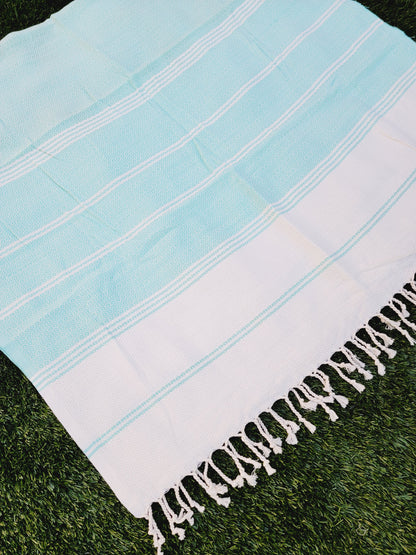 Turkish Towel - Easy Carry Quick Dry Throw - Mint