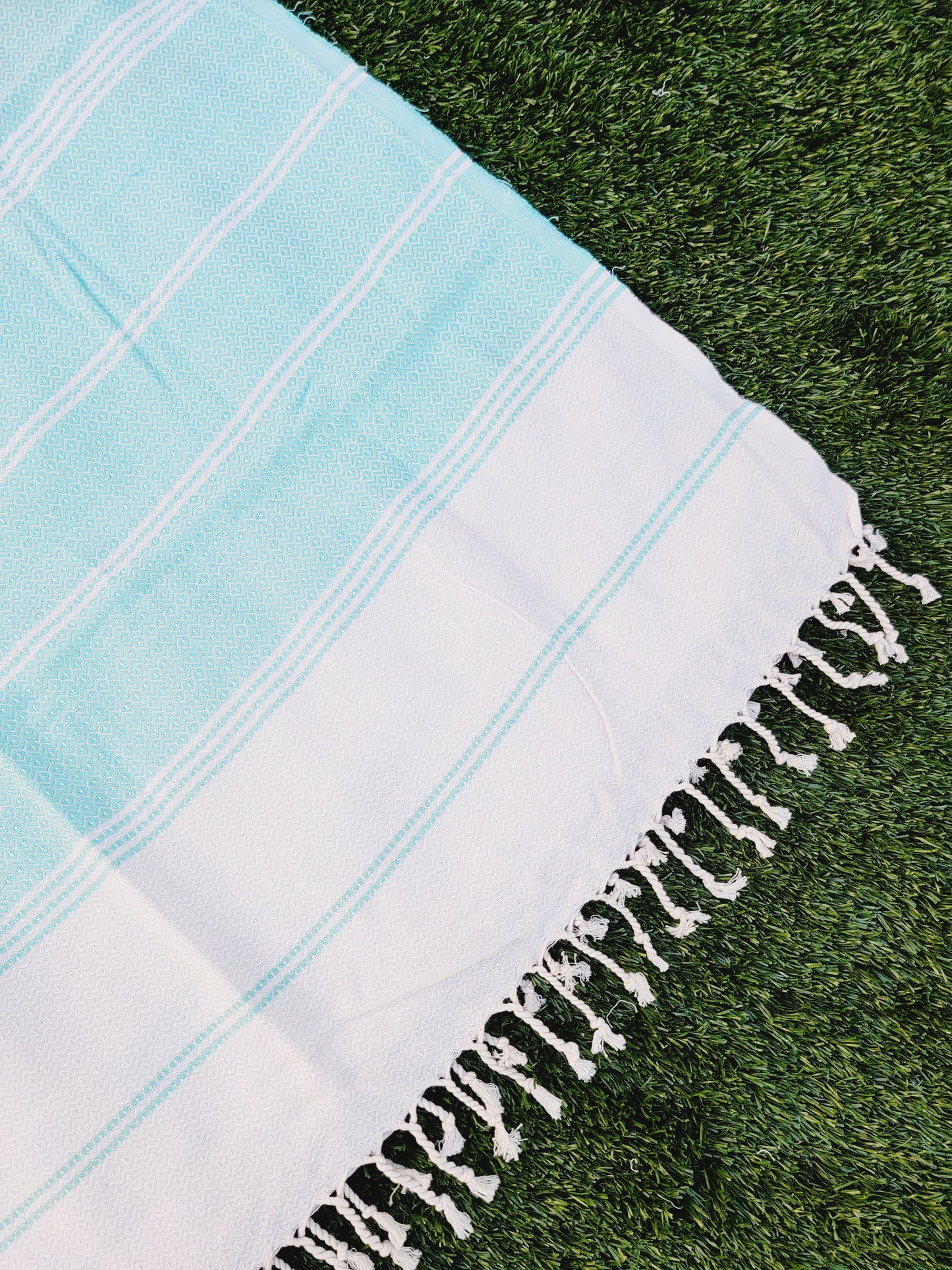 Turkish Towel - Easy Carry Quick Dry Throw - Mint