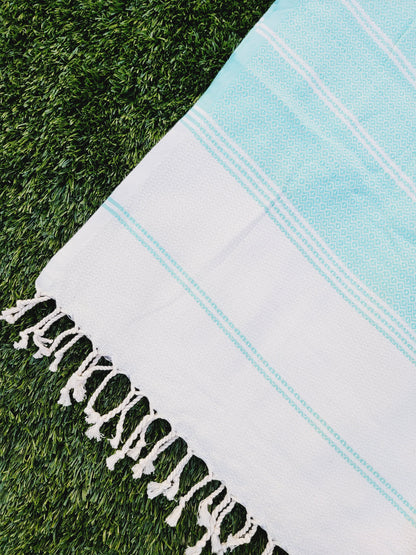 Turkish Towel - Easy Carry Quick Dry Throw - Mint