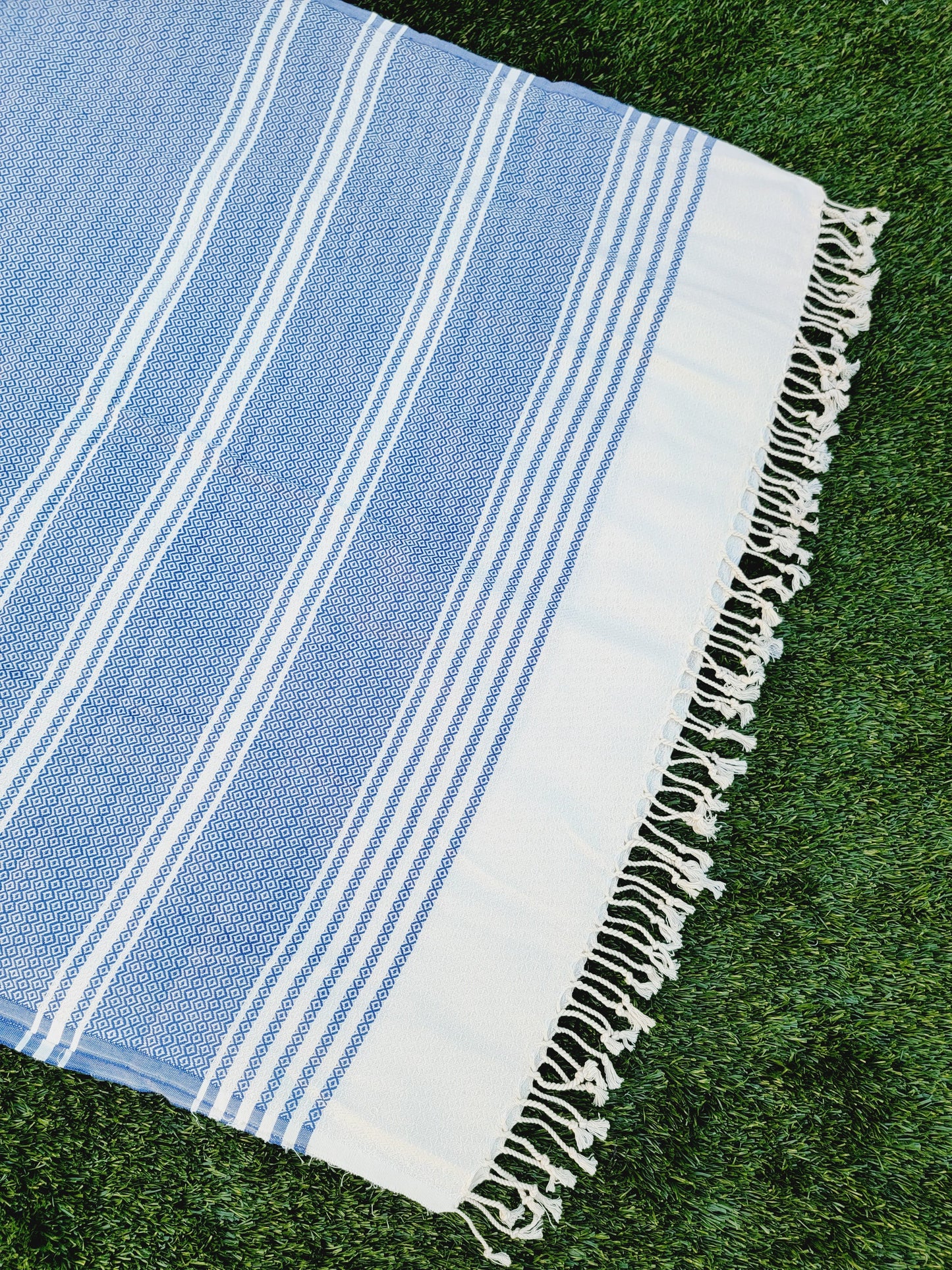 Turkish Towel - Easy Carry Quick Dry Throw - Navy