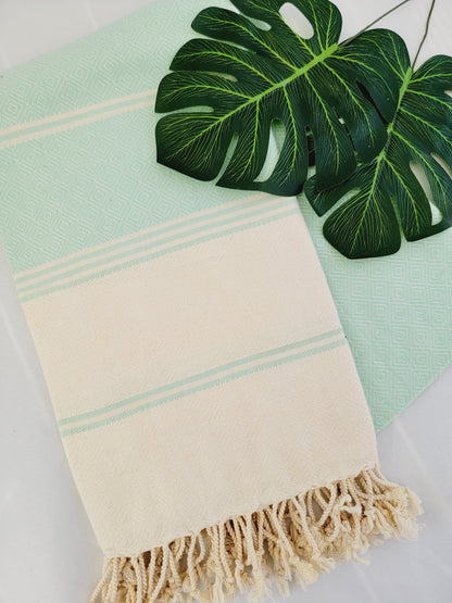 Beach/Bath Sand Free Towels-Easy Carry Quick Dry Thin Towel- Mint