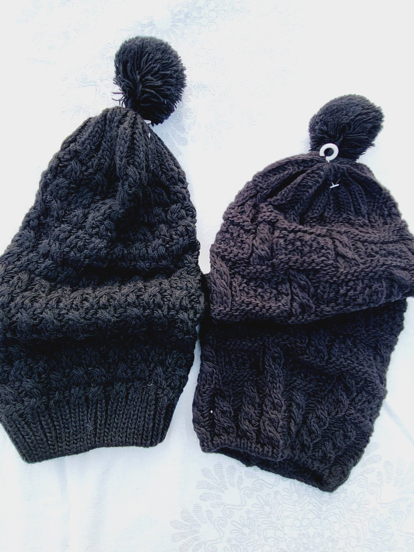 Beanie, Long Winter Hat with Ponpon