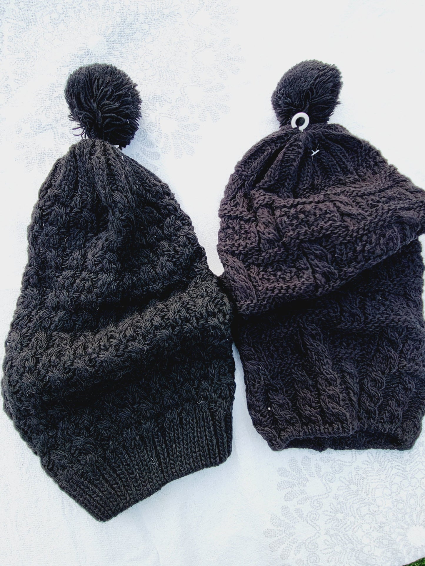 Beanie, Long Winter Hat with Ponpon