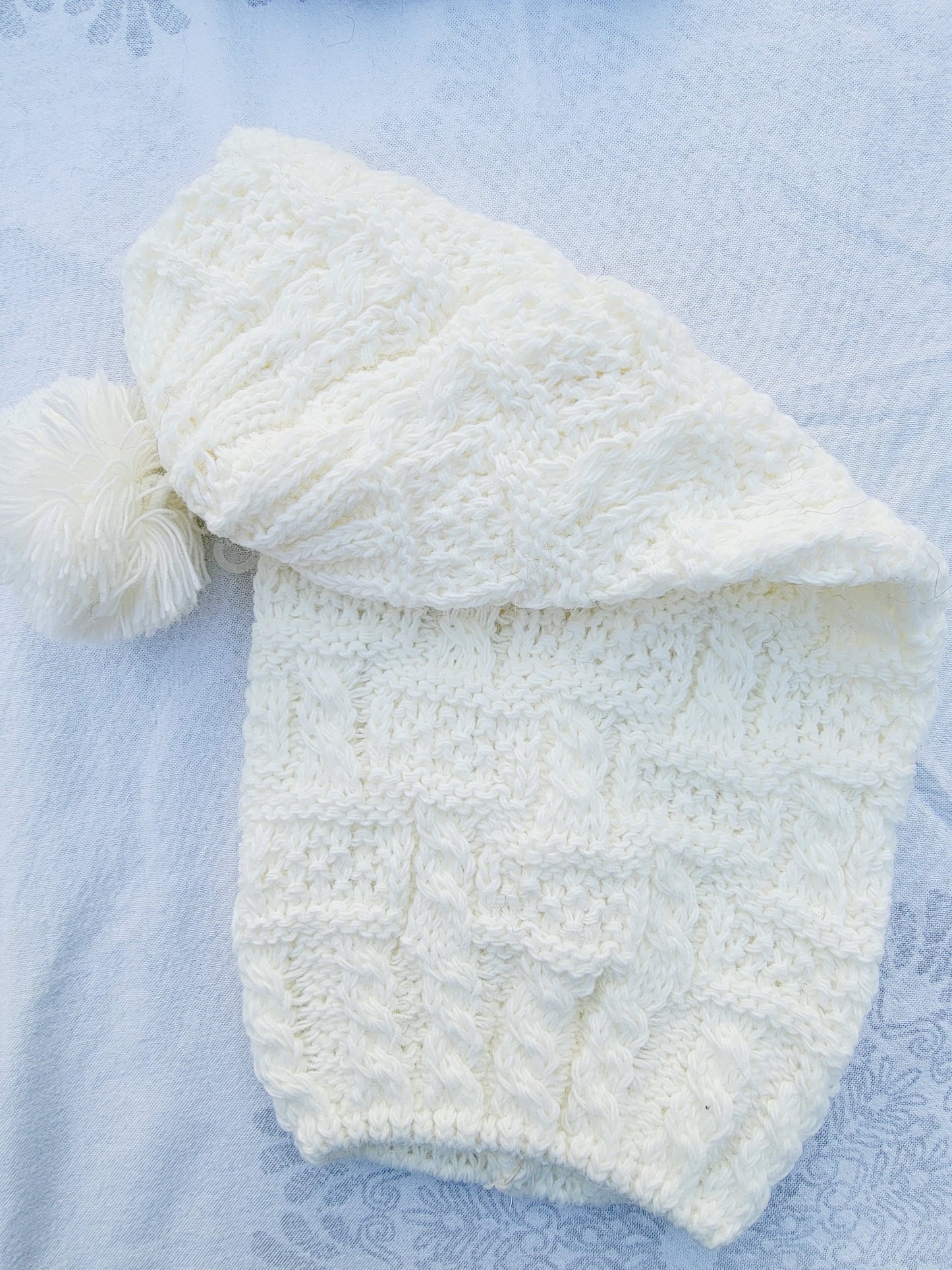 Beanie, Long Winter Hat with Ponpon