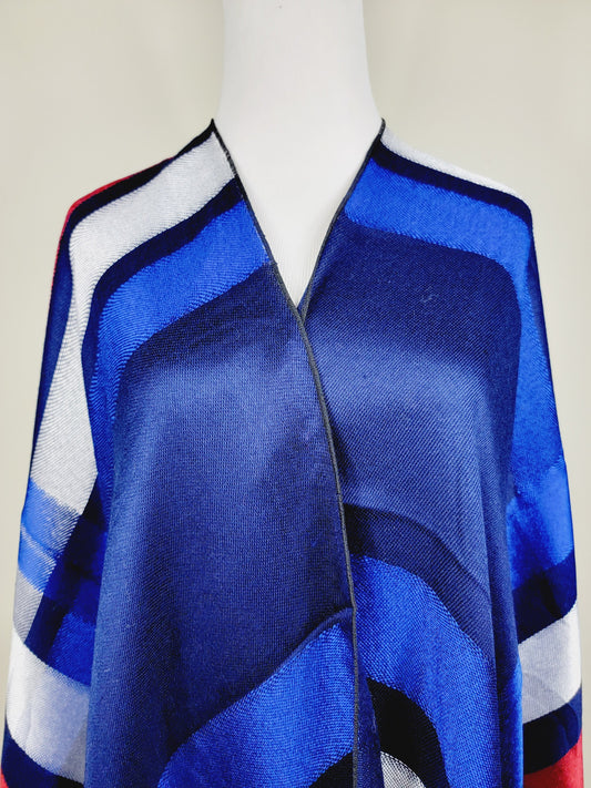 Poncho Shawl, Extra soft - Reversible