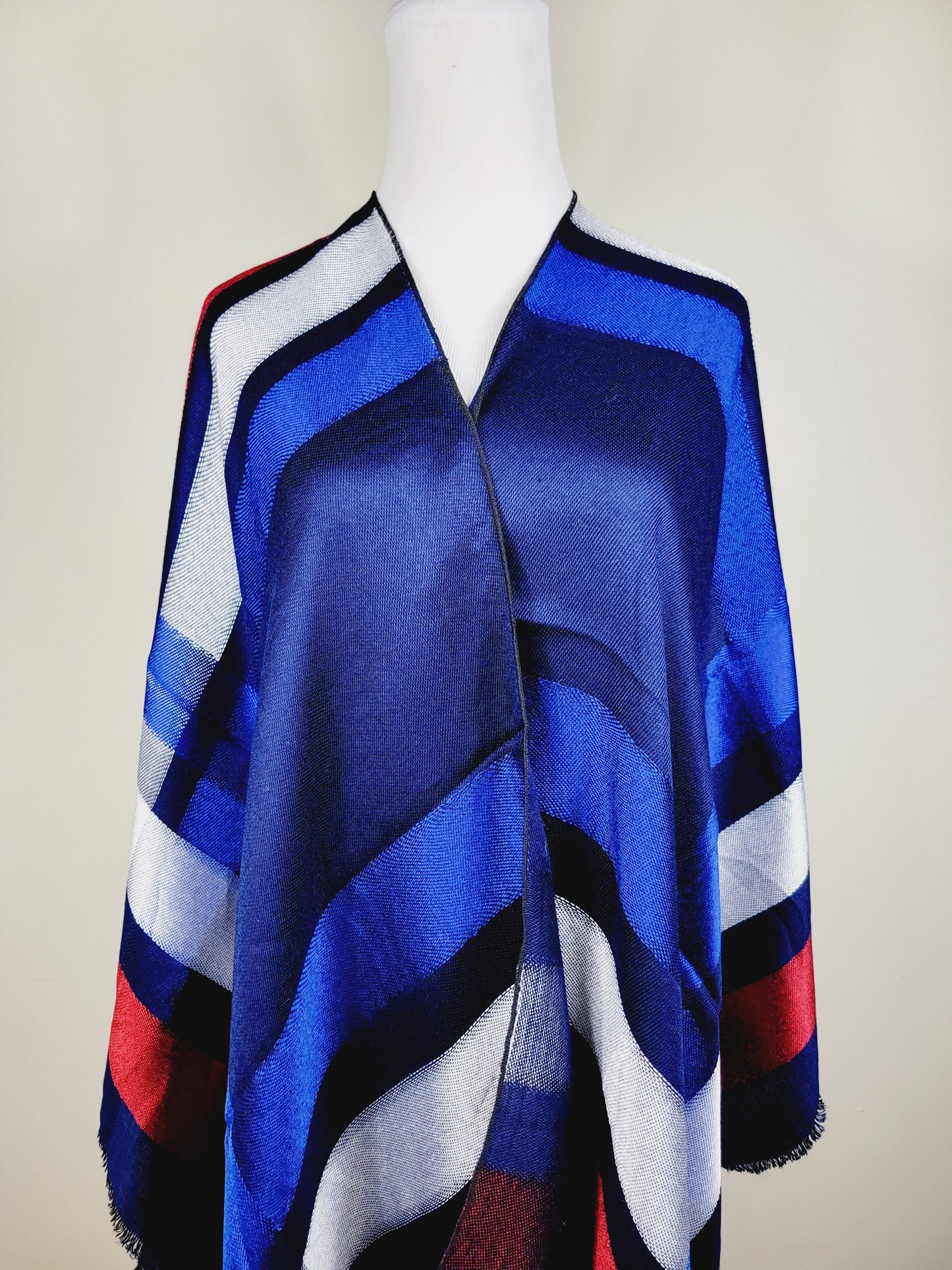 Poncho Shawl, Extra soft - Reversible