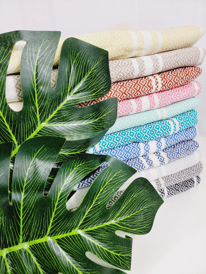 Turkish Towel - Easy Carry Quick Dry Throw - Yellow