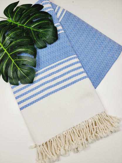 Turkish Towel - Easy Carry Quick Dry Throw - Navy