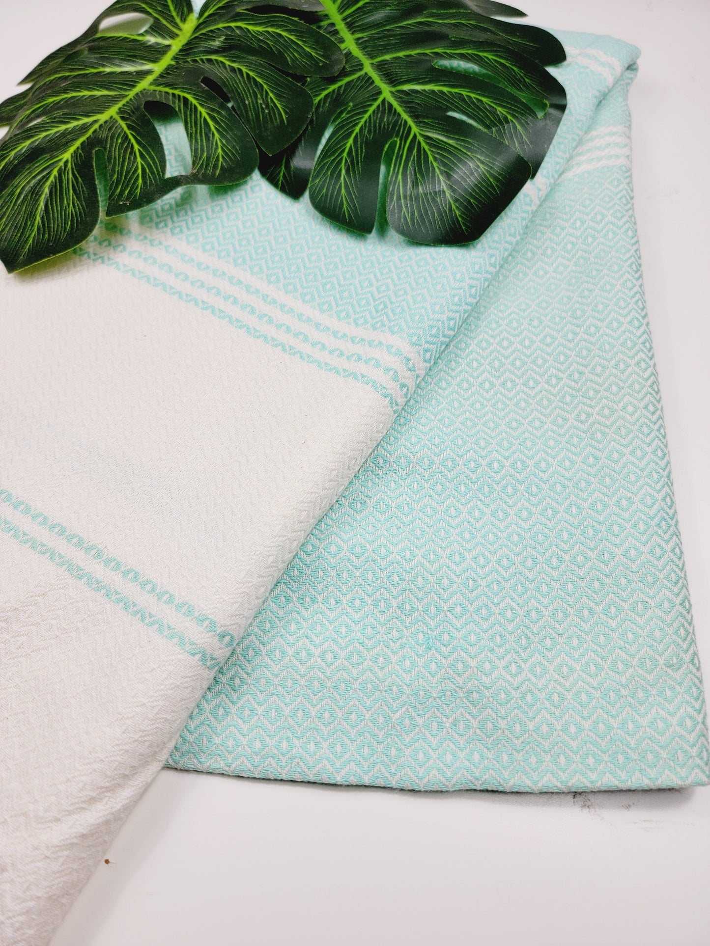 Turkish Towel - Easy Carry Quick Dry Throw - Mint