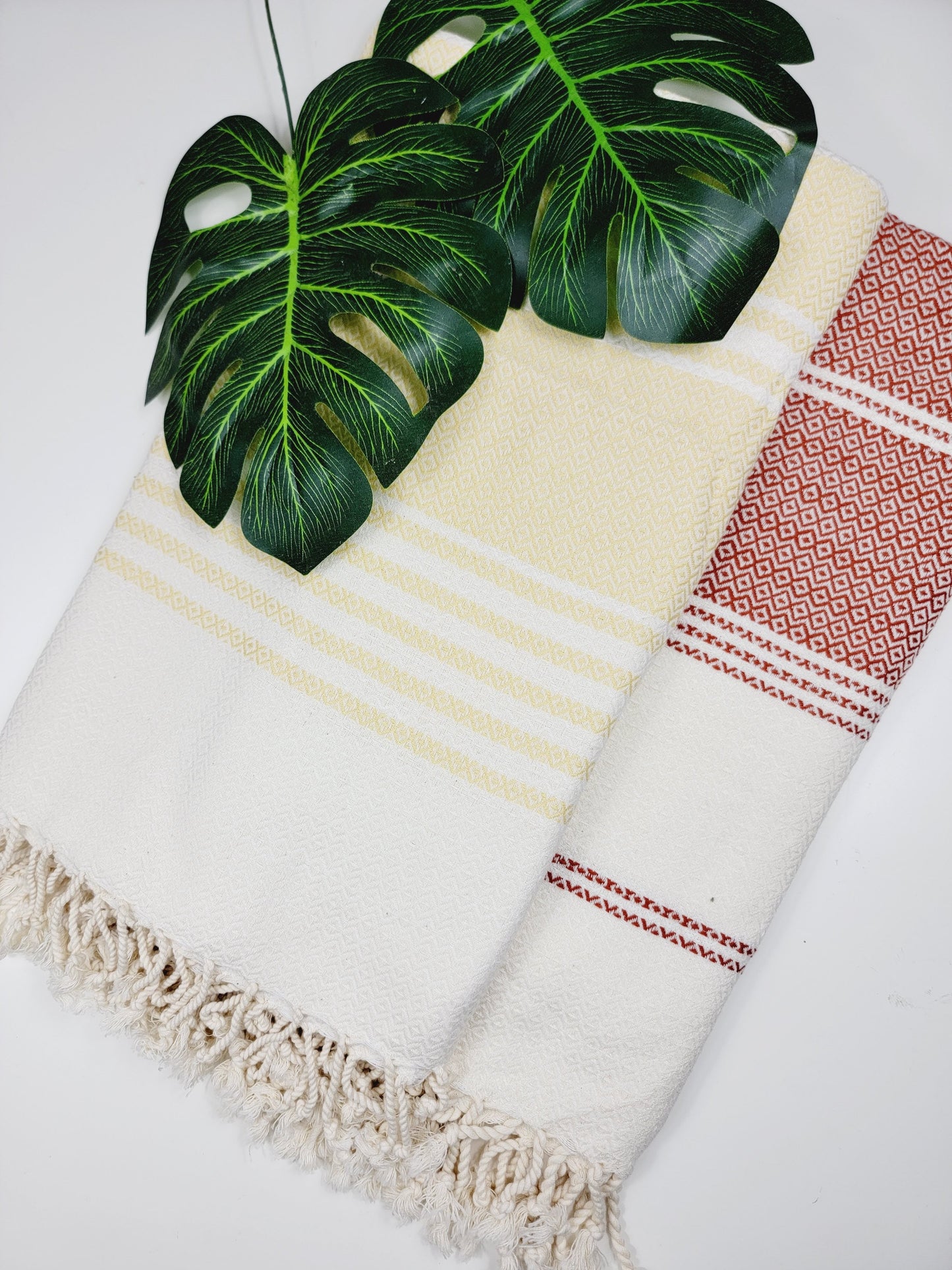 Turkish Towel - Easy Carry Quick Dry Throw - Yellow