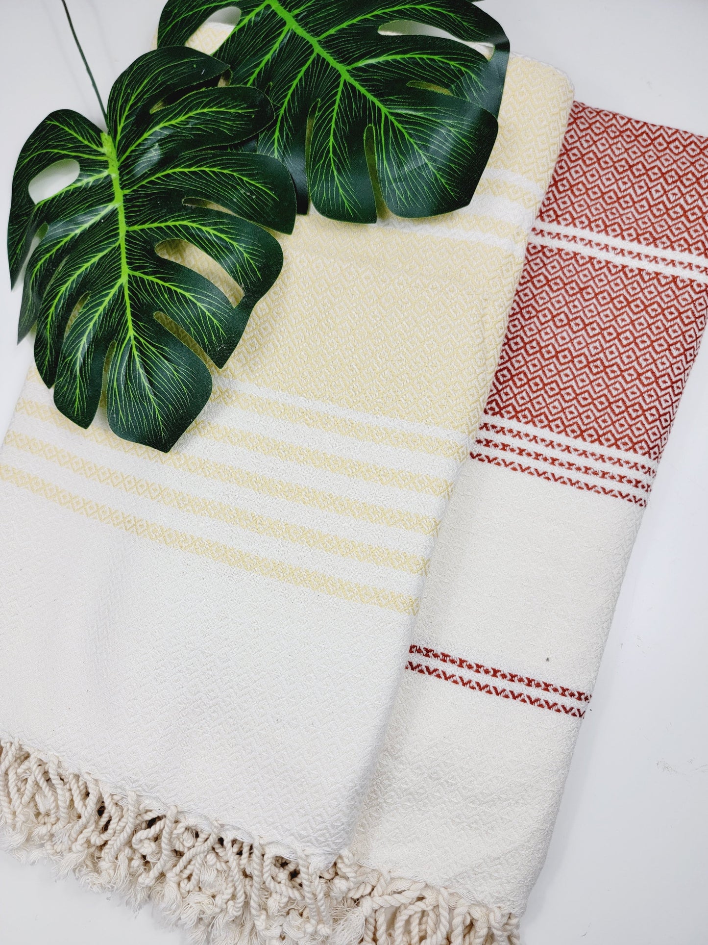 Turkish Towel - Easy Carry Quick Dry Throw - Yellow