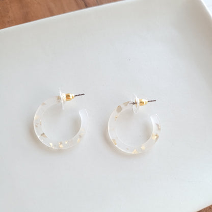 Cam Mini Hoops - Gold Flake