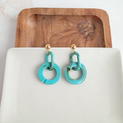 Cora Earrings - Turquoise