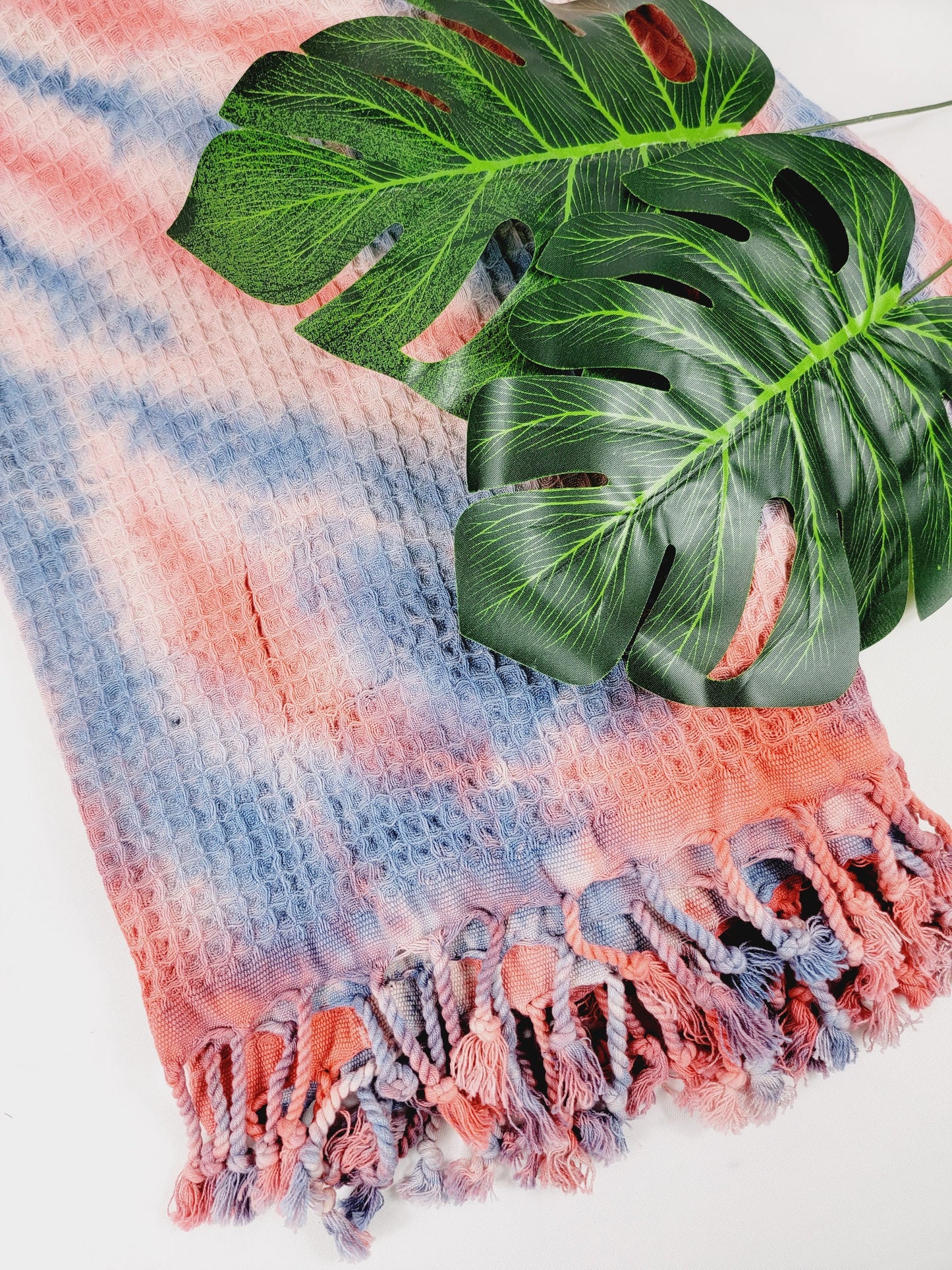 Bundle 5 Pack Bath,Beach Towel, Waffle Tie dye Towel