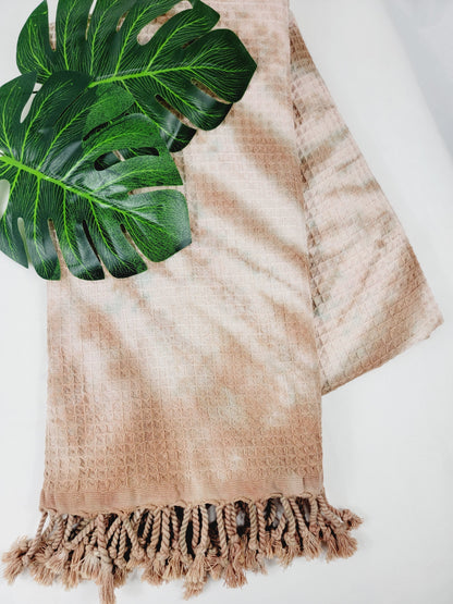 Bath Towel, Waffle Towel, Turkish Beach Towel, Handmade Tie dye